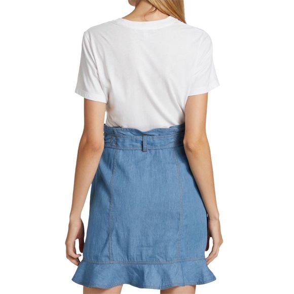 Derek Lam 10 Crosby Hudson Mixed Media Mini-Dress - Size 8 - Picture 5 of 8